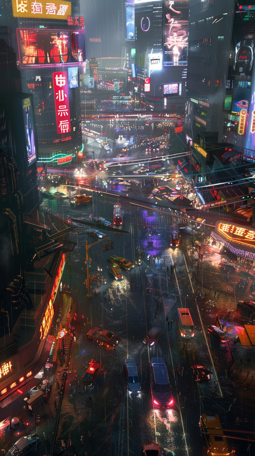 Stunning Sci-Fi City HD Wallpaper for Mobile Devices