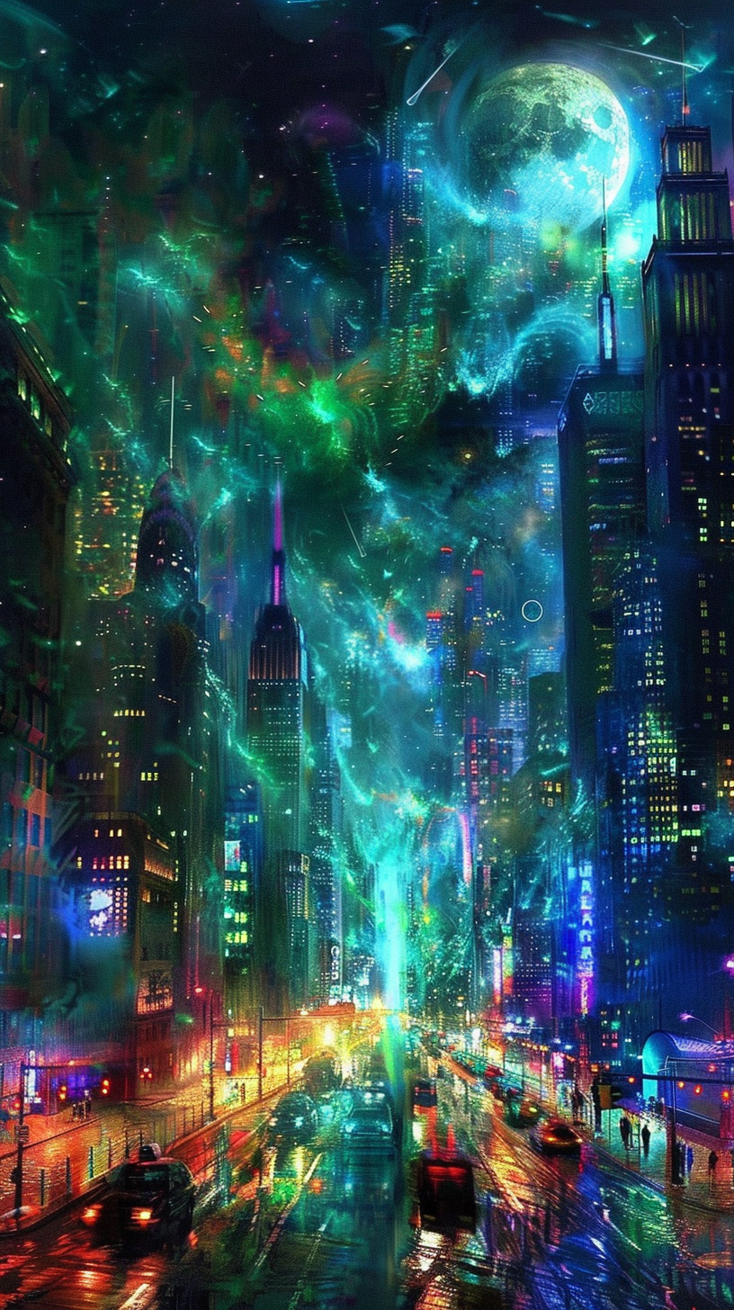 Free Download: Sci-Fi City Wallpaper for Mobile Users