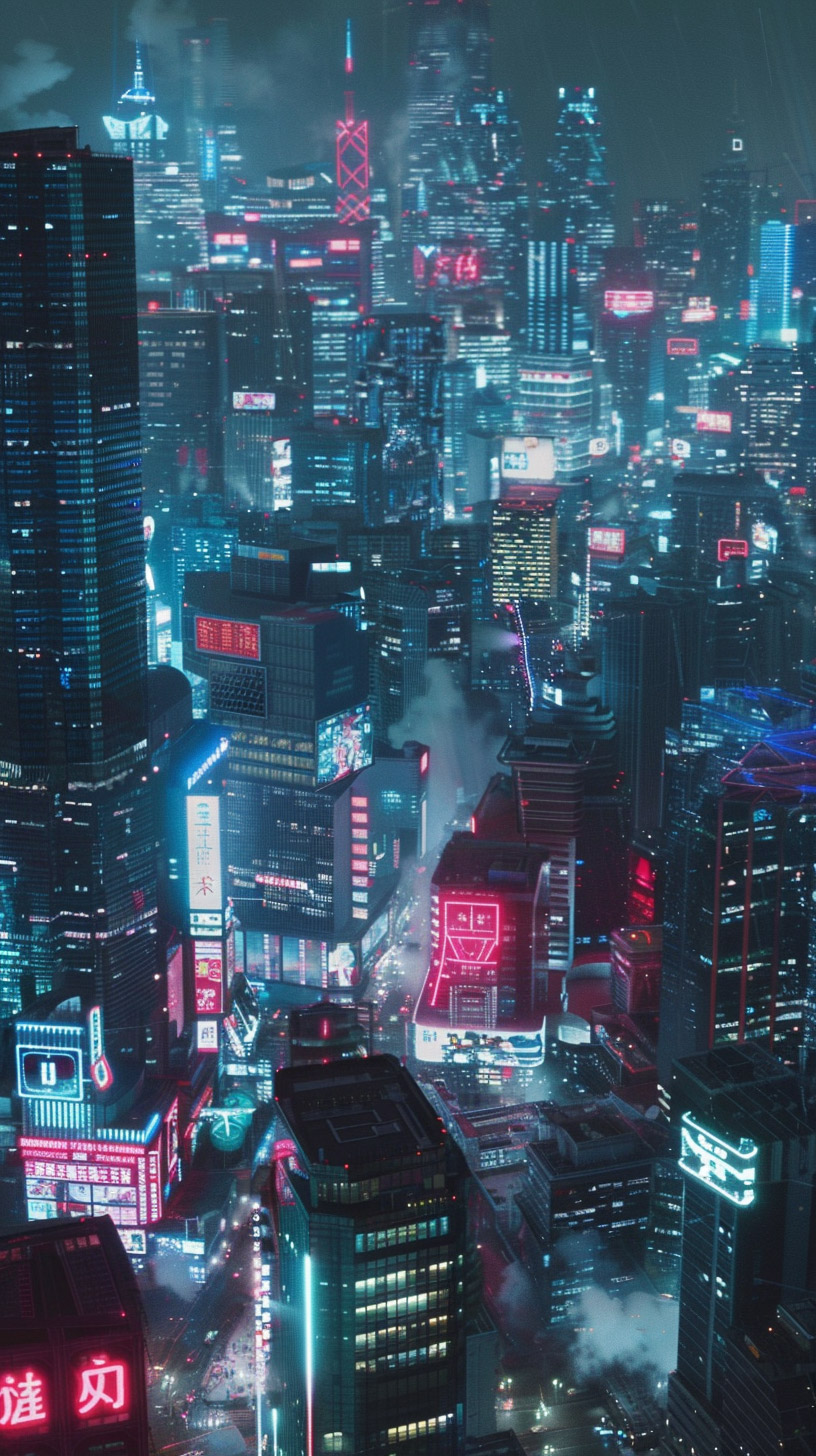 Stunning Sci-Fi Cityscape HD Mobile Wallpaper for iPhone