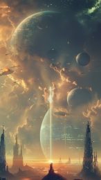 Dynamic Sci-Fi Cityscape Photos for Your iPhone