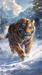 High-Quality Siberian Tiger Photo for Mobile Devices