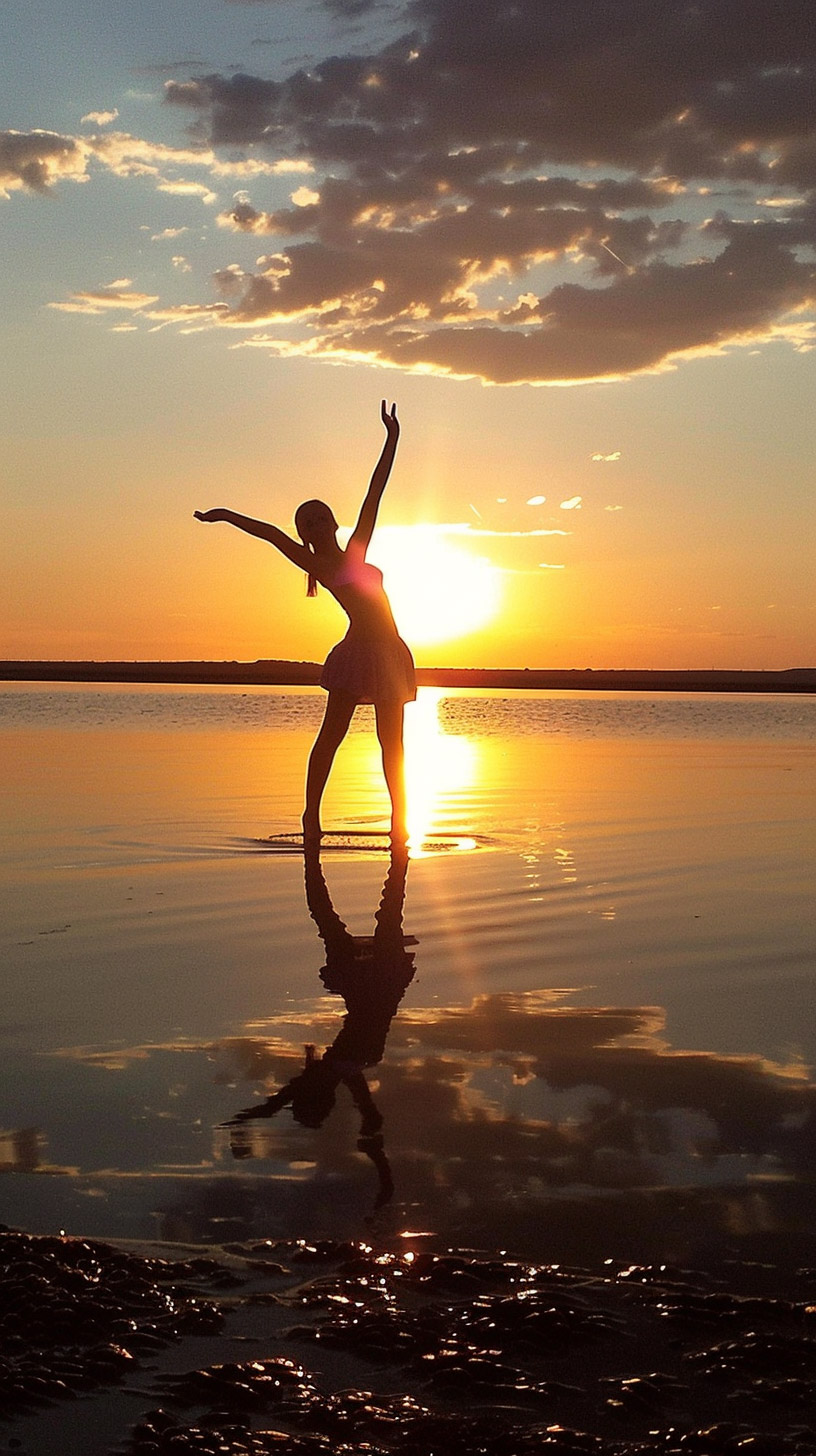 Download Stunning Gymnast Sunset Pictures for Android