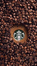 Vibrant Starbucks Coffee Photos as iPhone Wallpaper