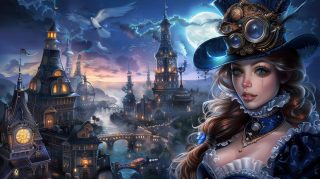 Digital Background: Steampunk Street Style in Ultra HD