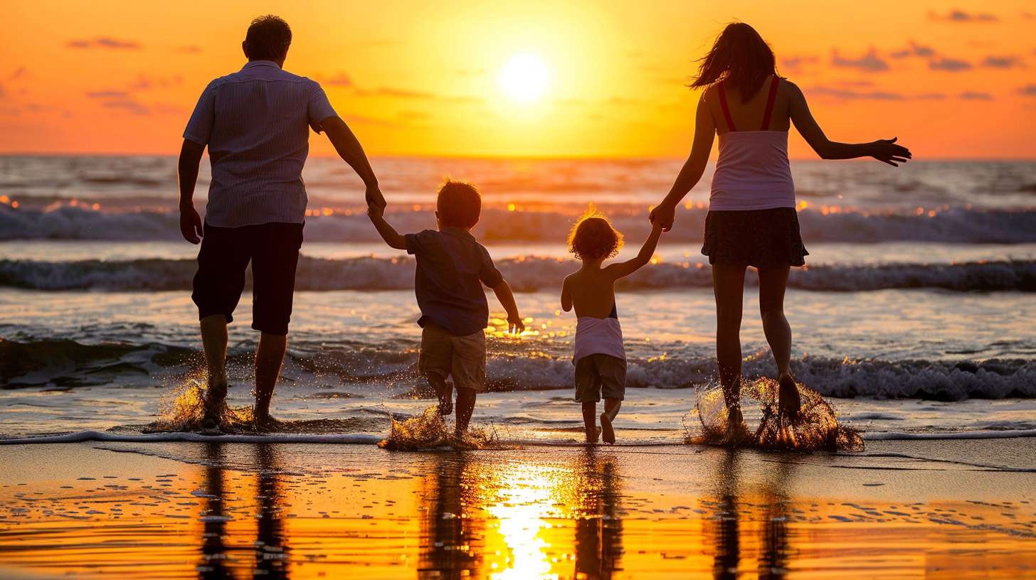 Vibrant Sunset Images: Free Wallpaper for Family Moments