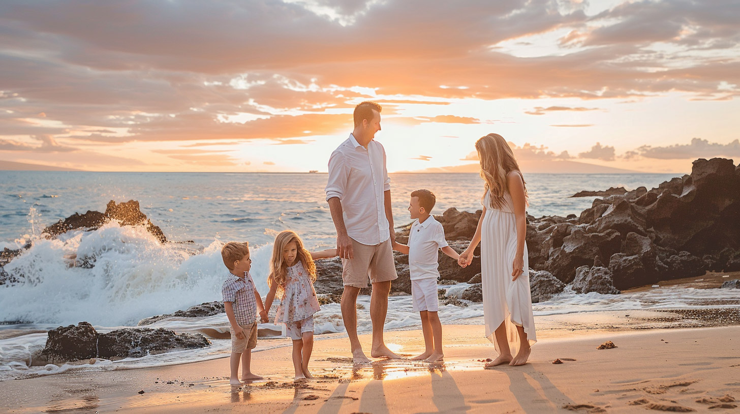 Family Beach Photoshoot: Download HD Pictures for Desktop