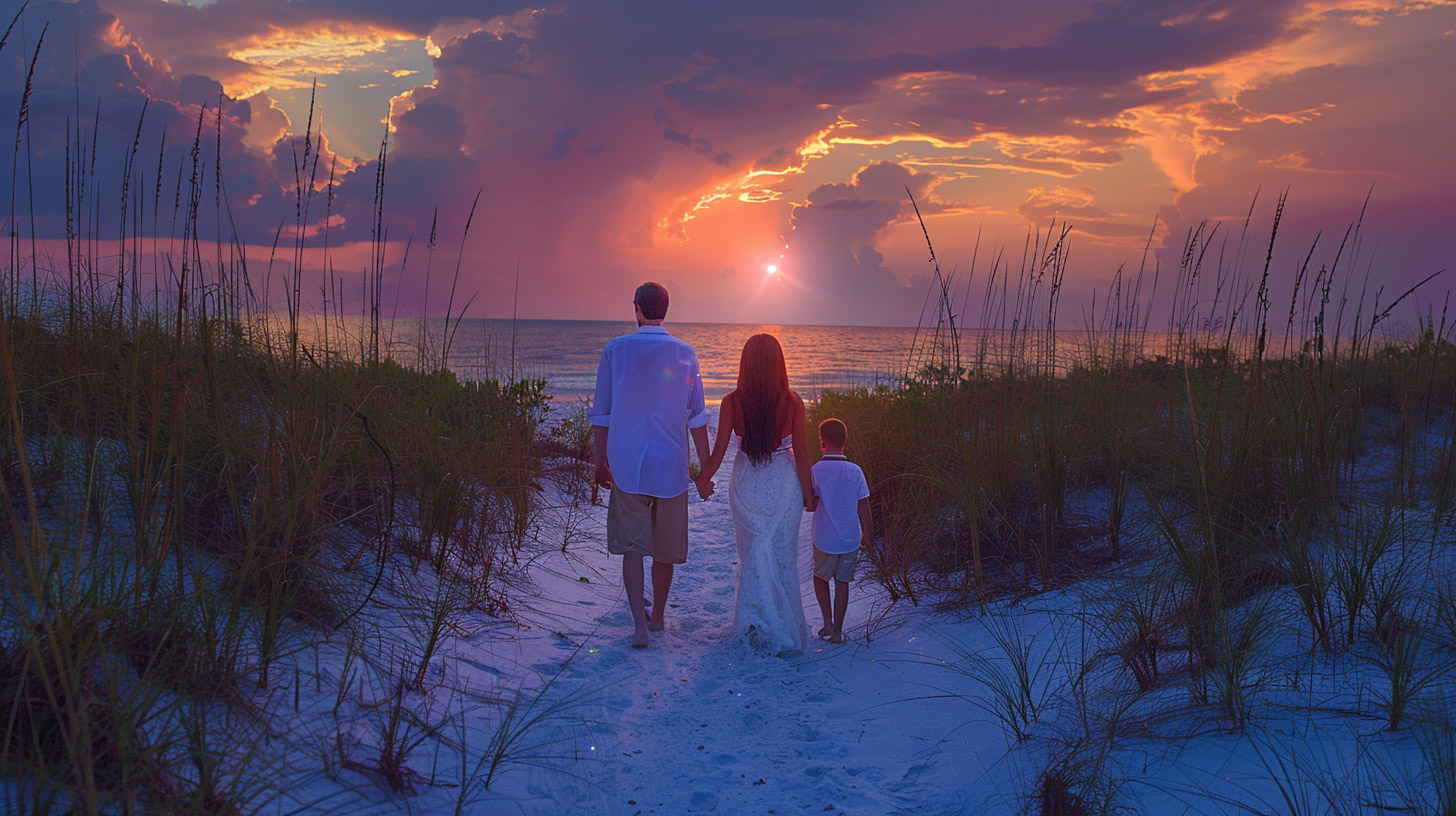 Stunning 8K HD Pictures of Sunset and Family Fun