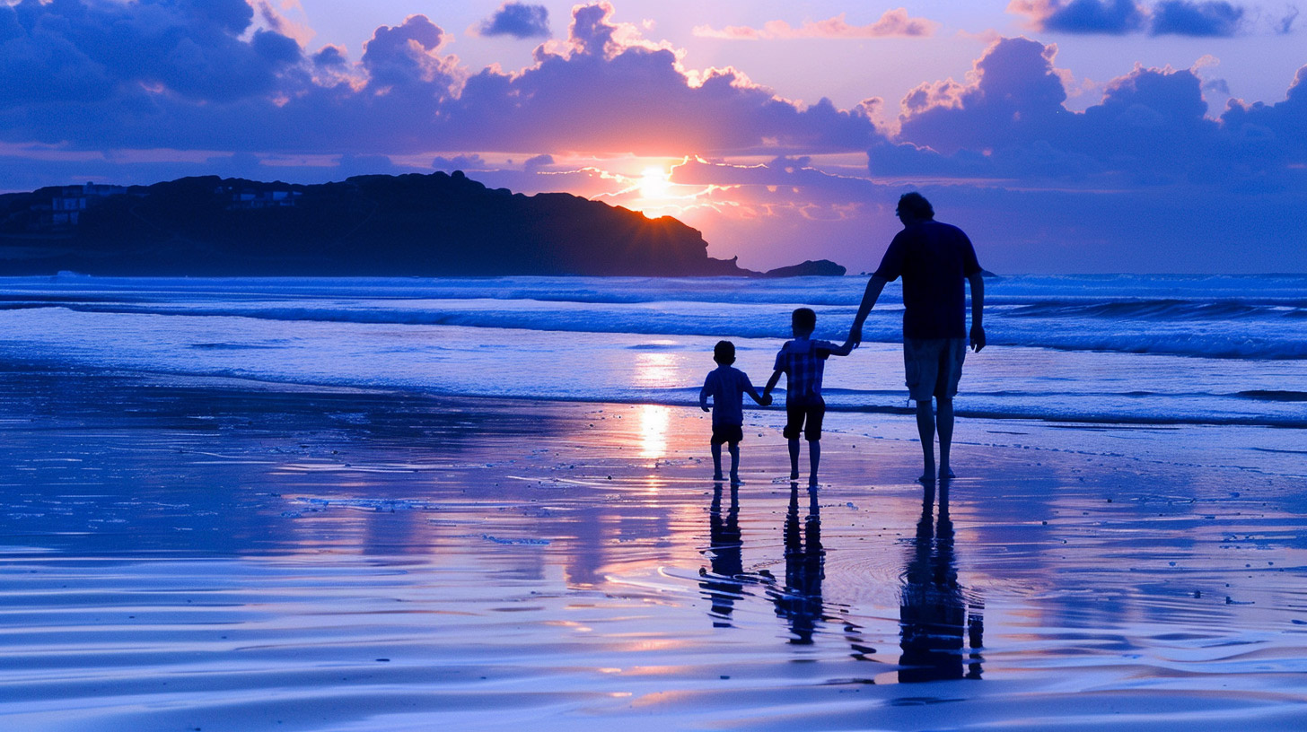 Family Memories: Beautiful Sunset photo in 16:9