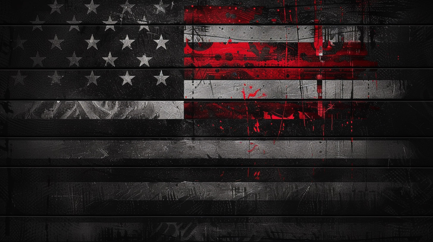 8K Tactical Black American Flag Wallpaper for Your Screen