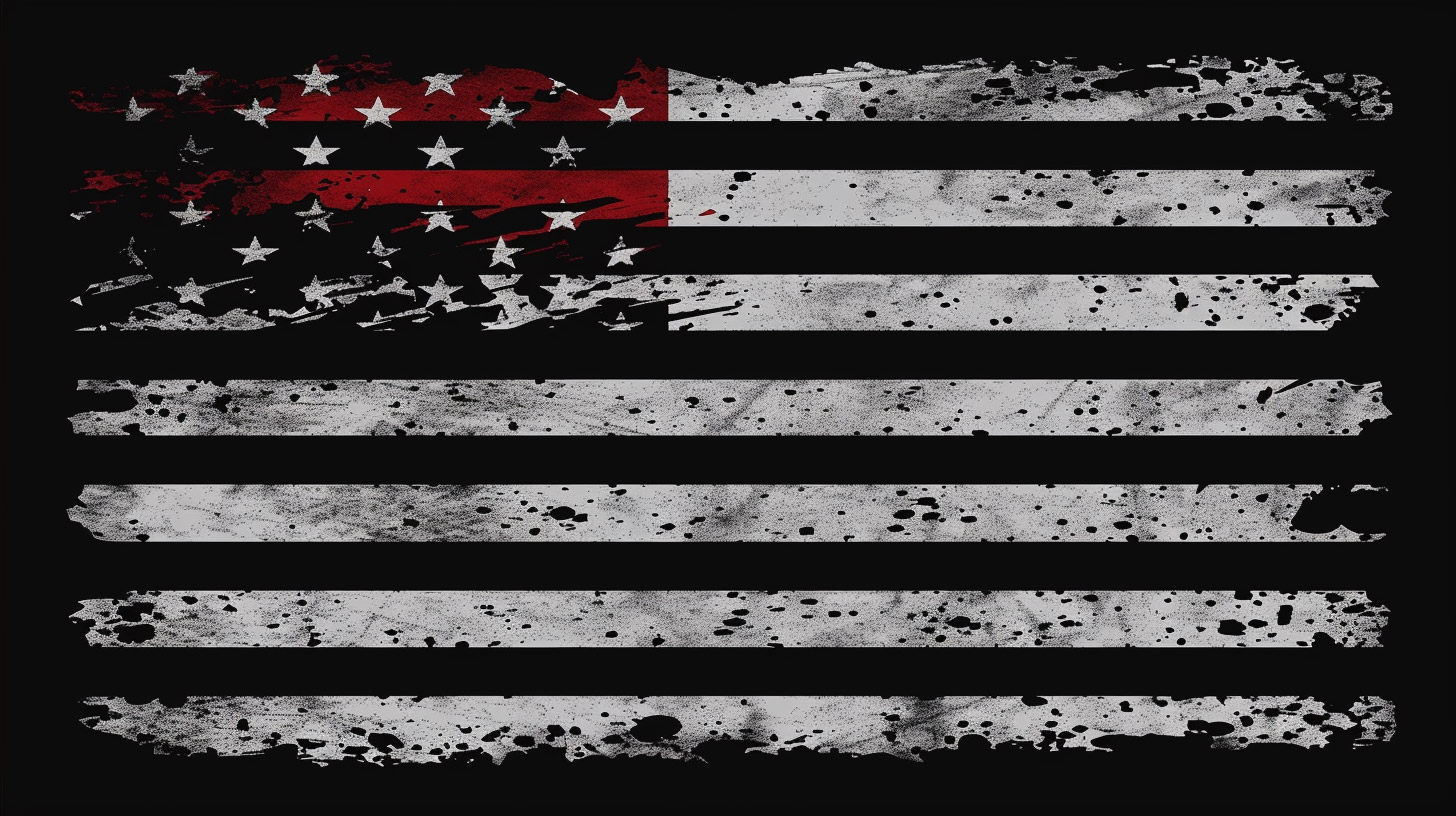 Free Wallpaper Featuring Tactical Black American Flag Design