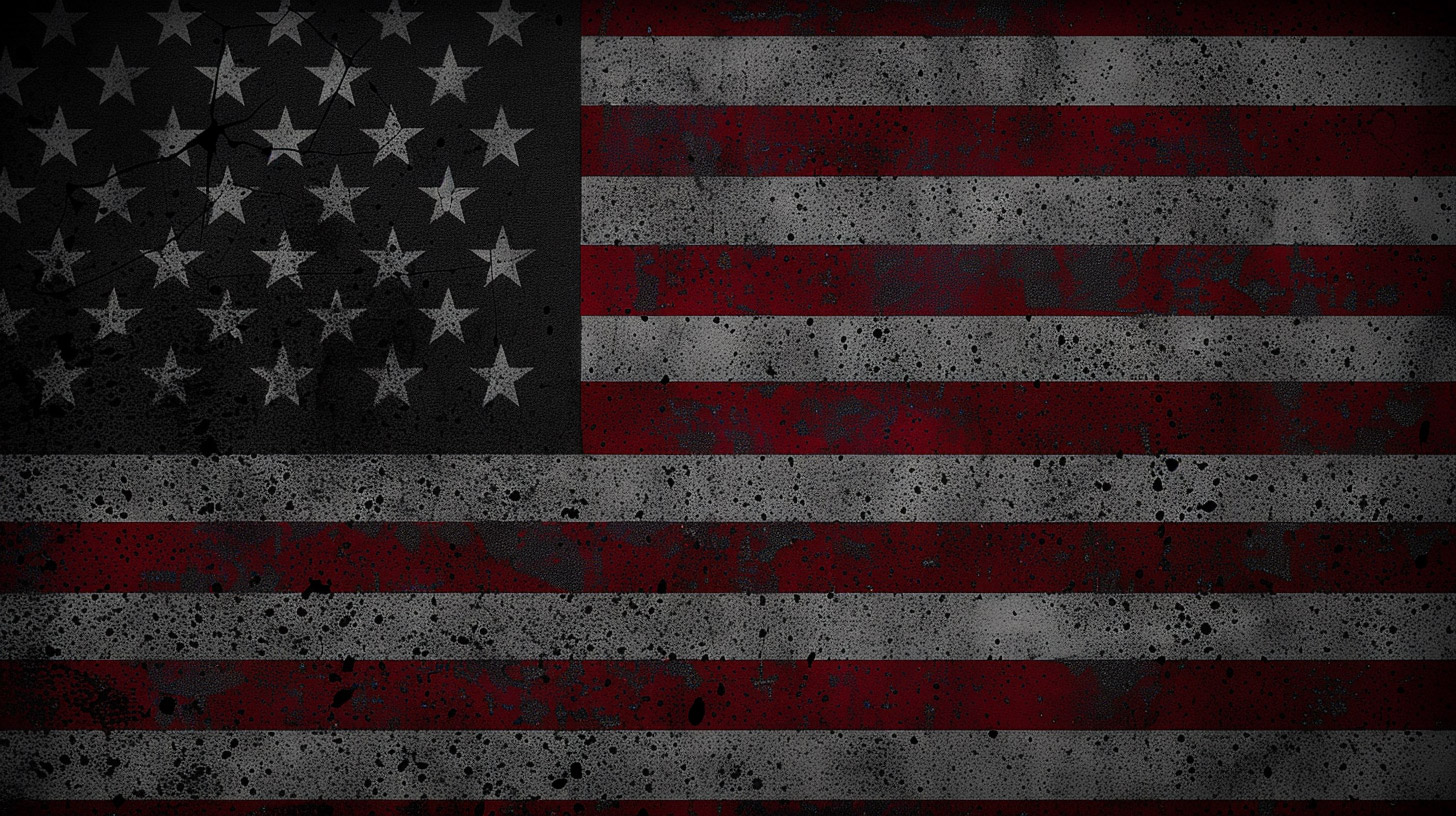 Tactical Black American Flag Wallpaper for Desktop Background