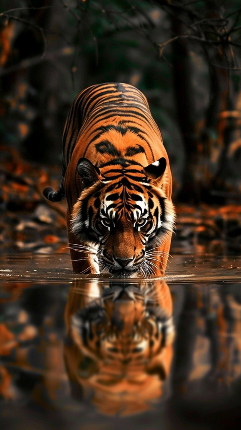 Dynamic Tiger Images for iPhone and Android Phones