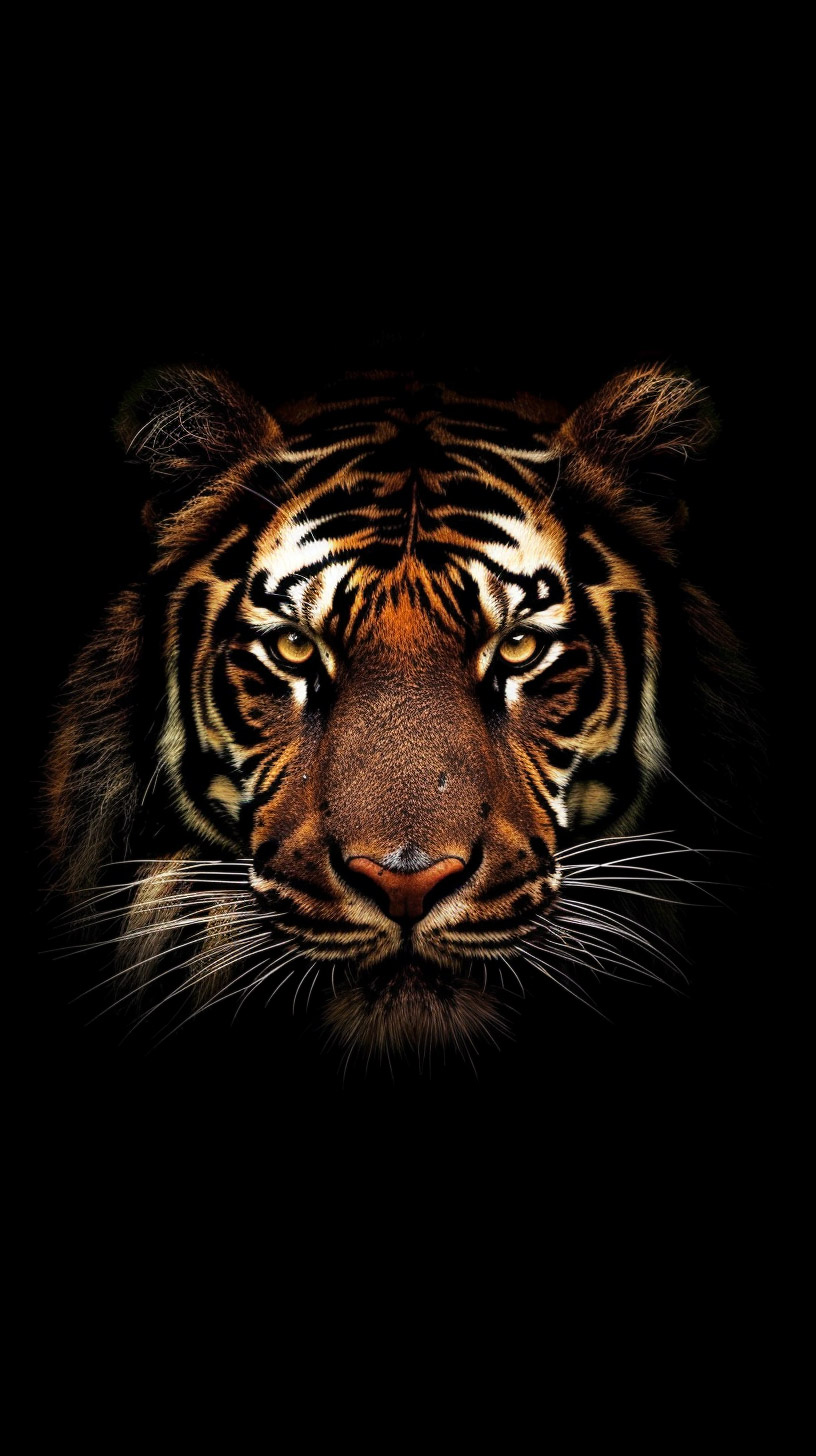 Immerse Yourself in Tiger HD Backgrounds for Mobile