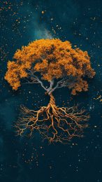 Digital Background: Tree of Life Photo for Phones