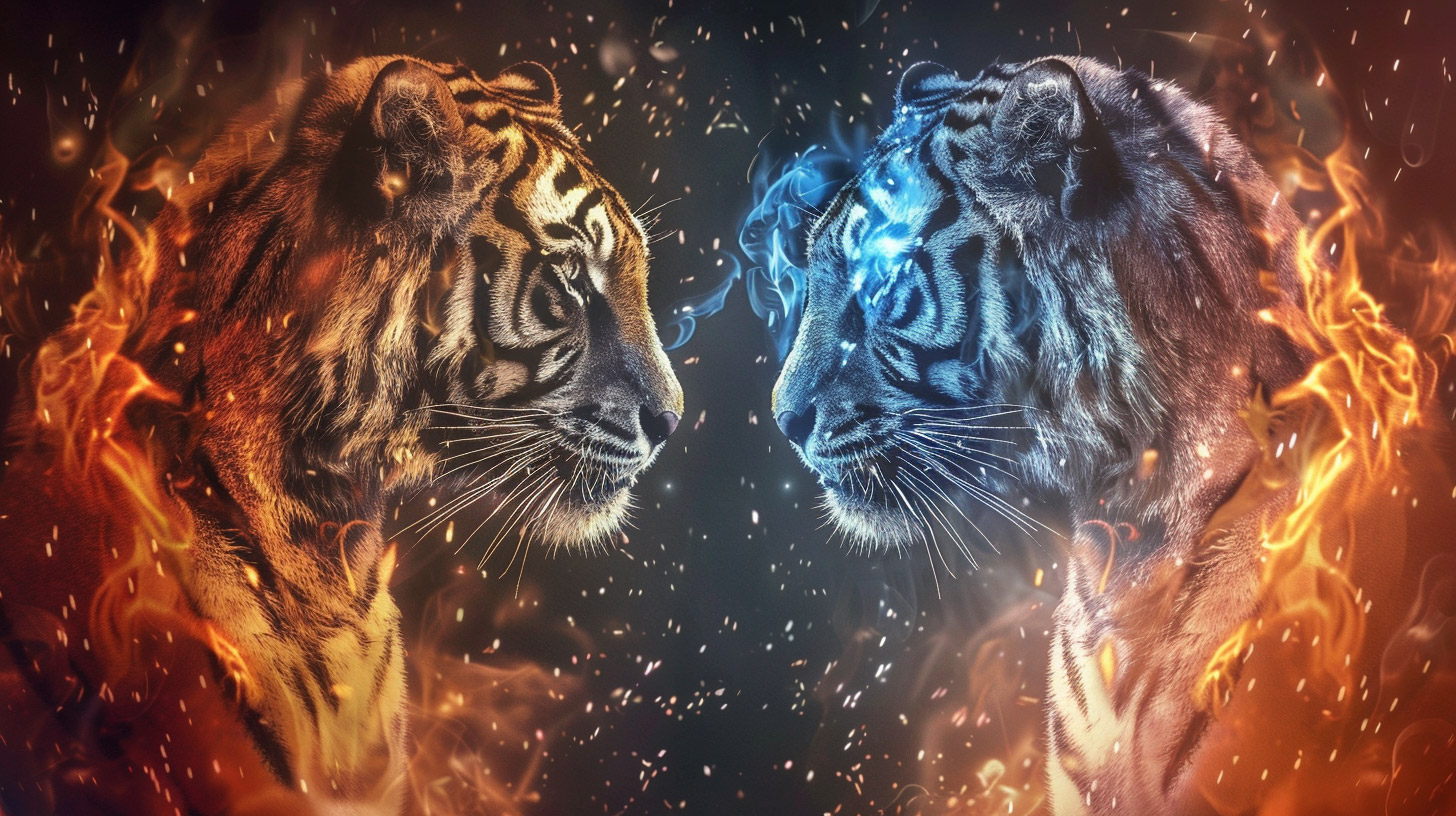 Photos of Fire and Ice Tiger for Stunning Wallpapers