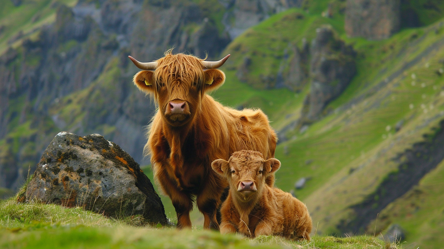 Highland Cattle HD Pics: Beautiful Desktop Wallpaper