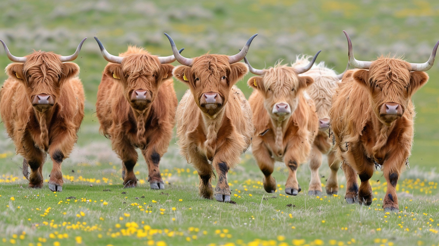 Vibrant Highland Cattle Photos for Ultra HD Backgrounds