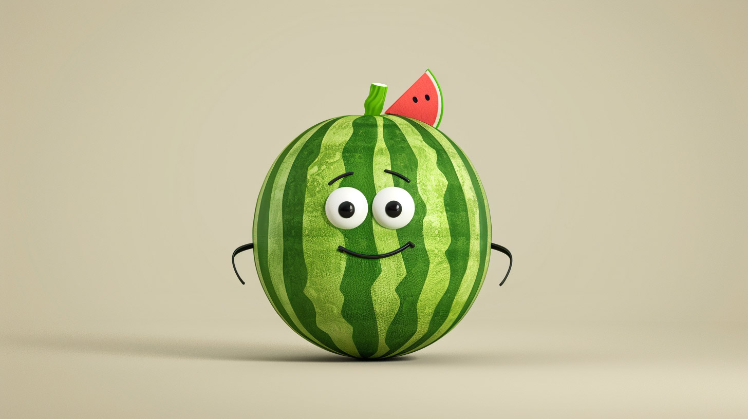 Stunning HD Pics of Watermelon Cartoon Characters