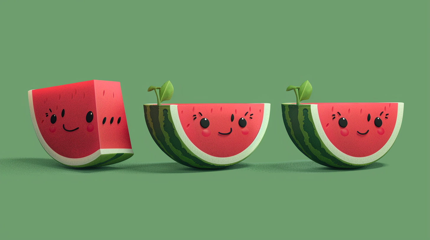 Free HD Wallpaper: Adorable Watermelon Cartoon Images