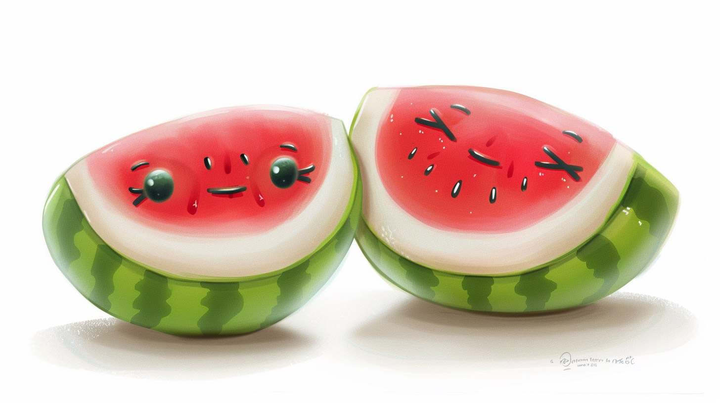 Delightful Watermelon Cartoon Pictures in Ultra HD