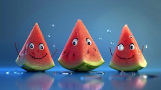 Download Free PC Wallpapers Featuring Cute Watermelon Art