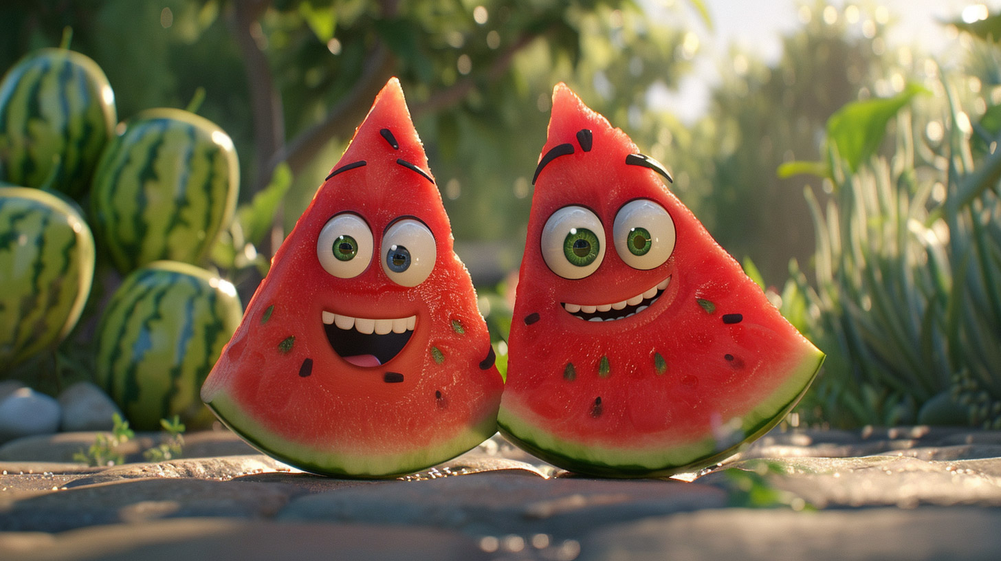 Get Free 8K Watermelon Cartoon Wallpapers for Download