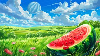 Creative Watermelon Cartoon Desktop Backgrounds Youâ€™ll Love