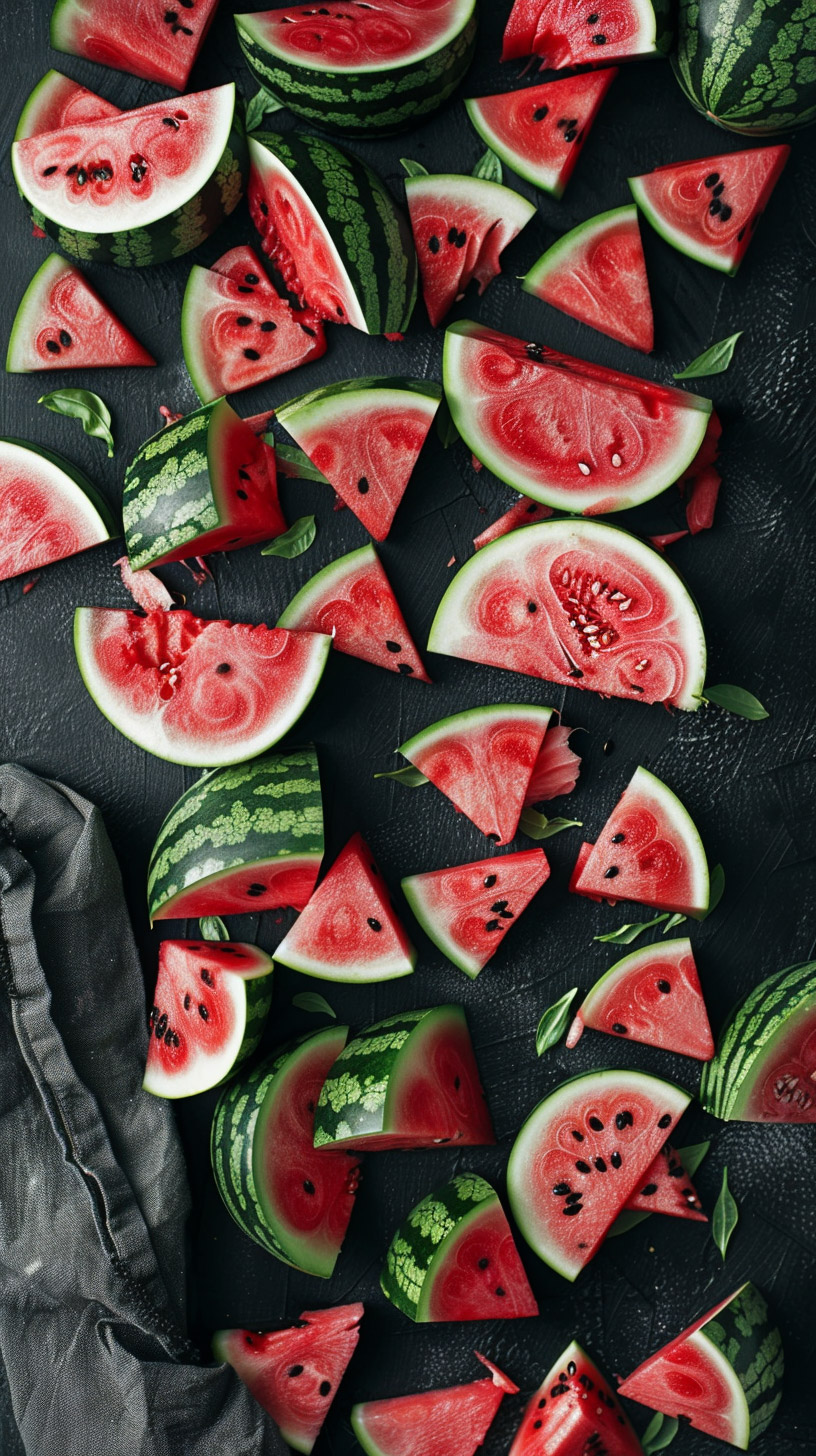 Refreshingly Bright Watermelon Digital Background for Android