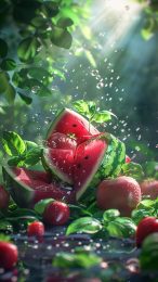 Lush Watermelon Wallpaper for Android: Download Free Now