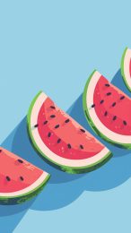 Eye-Catching Watermelon Backgrounds for Mobile Devices