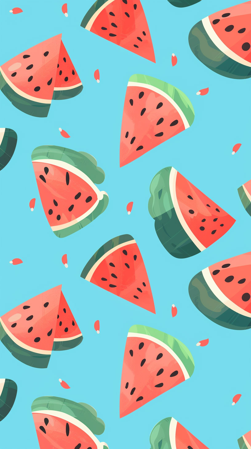 Bright Watermelon Wallpaper: Perfect for iPhone Screens