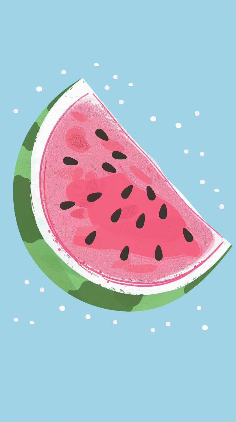 Vibrant Watermelon Slice Mobile Wallpaper in 9:16 Format