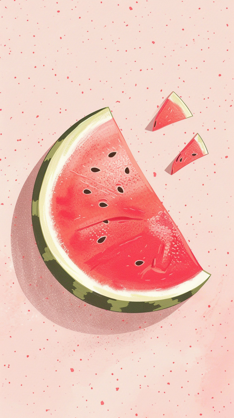 Colorful Watermelon Slice HD Photo for Android and iPhone