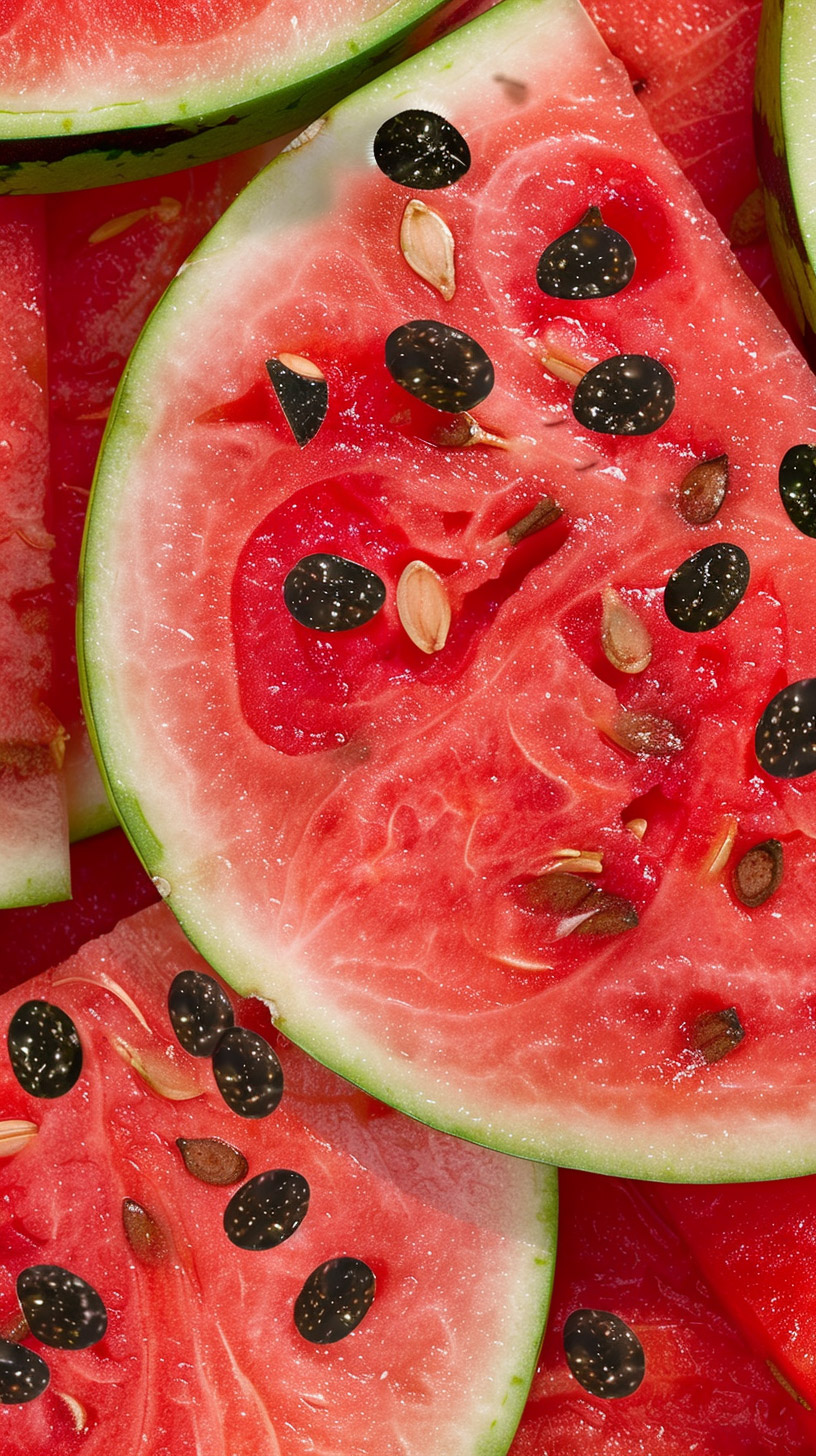 Ideal Watermelon Slice Background for Your Mobile Device