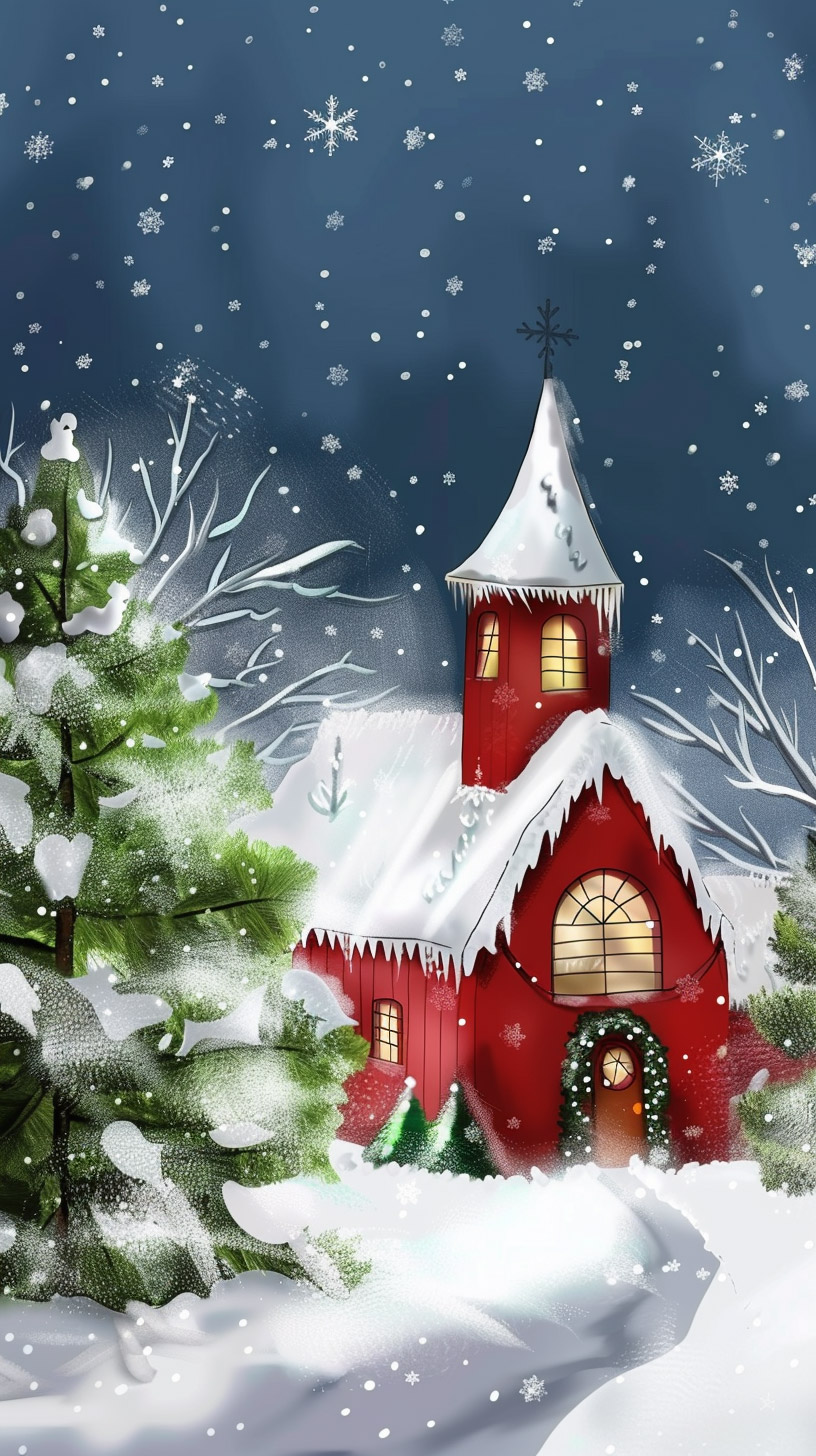 HD Western Christmas Mobile Backgrounds for Android Devices