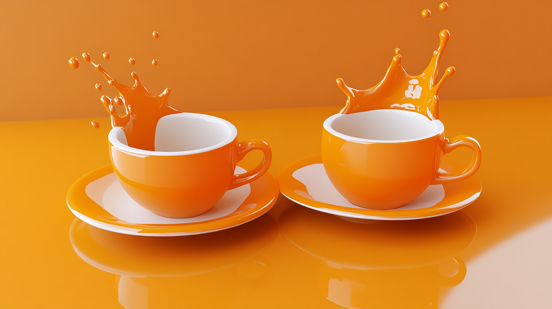 3D Coffee Cup Wallpaper: Ultra HD Digital Backgrounds