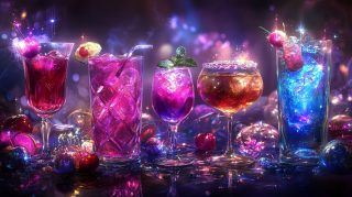 Cocktail-Themed Desktop Background: Modern & Stylish