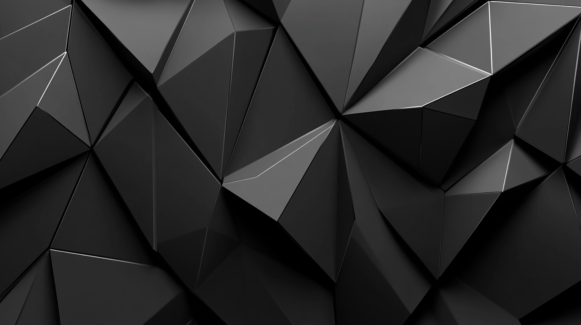 AI-Generated Dark Geometric Designs for Your PC Wallpapers