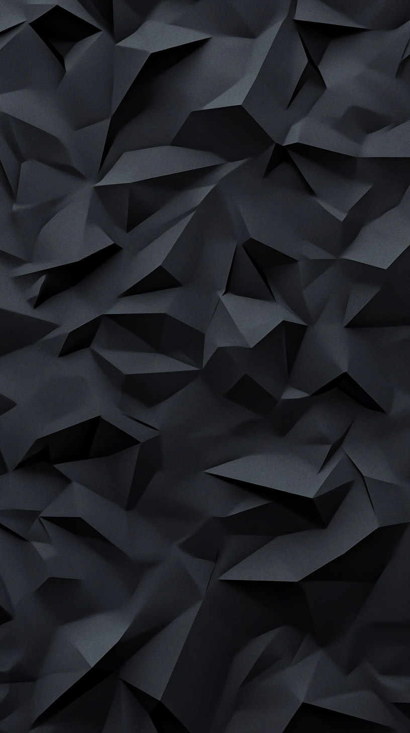 Unique Dark Geometric Designs for HD Mobile Wallpapers