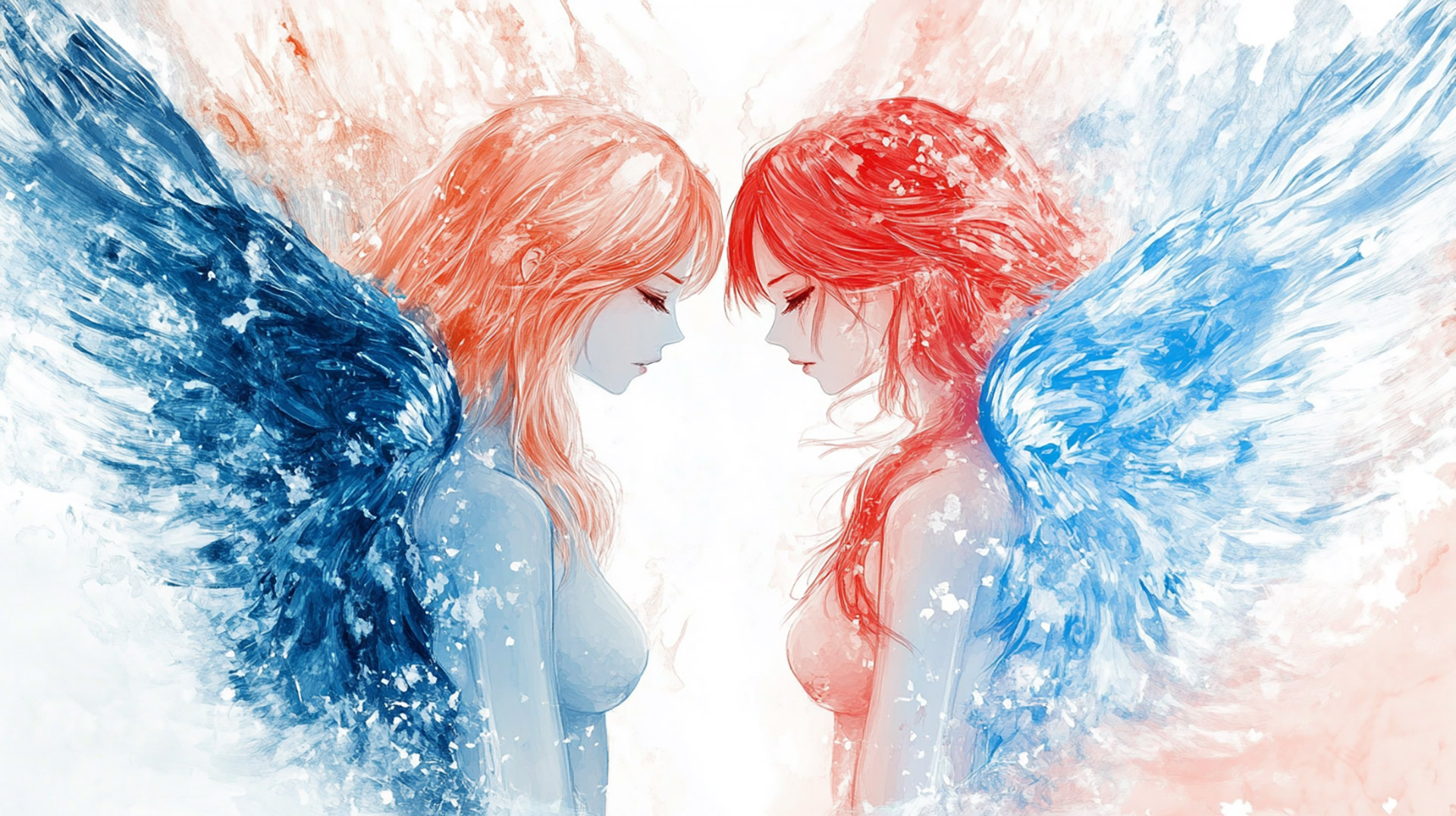 Devil and Angel Love Anime Wallpaper in HD