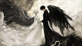 8K Devil and Angel Anime Wallpaper for Download