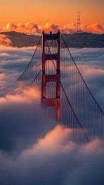 Breathtaking Golden Gate Bridge Images in 9:16 Ratio