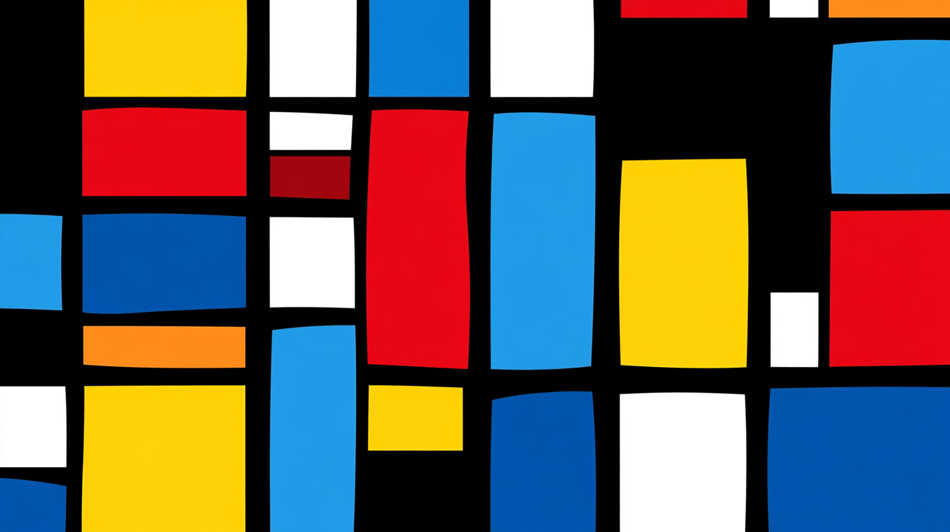 Stunning 16:9 Mondrian Design HD Wallpaper for Desktop