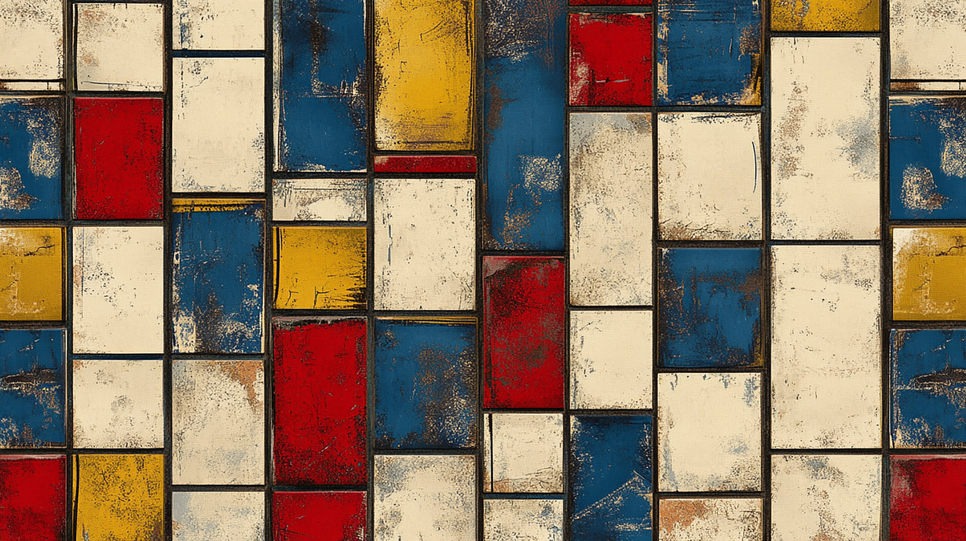 Bright and Bold Mondrian HD Pics for Your Desktop