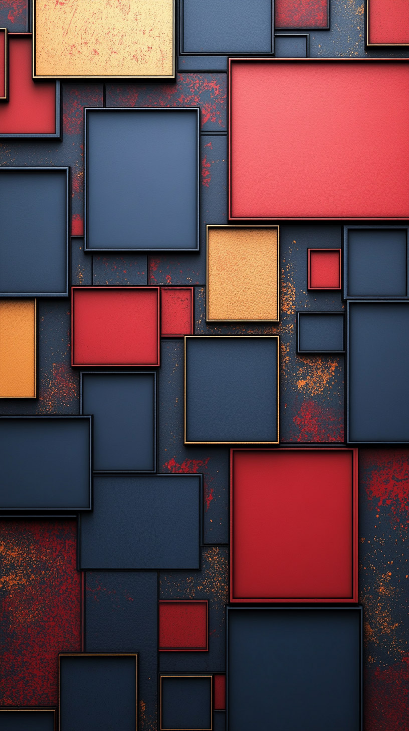 Vibrant Mondrian Style HD Pictures for Android Devices