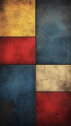 Abstract Mondrian iPhone Wallpaper in 9:16 Aspect Ratio