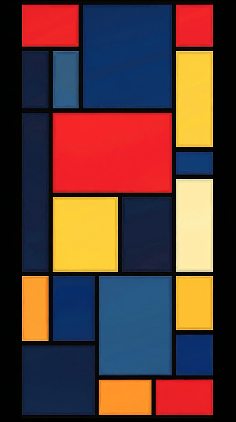 Explore Colorful Mondrian-Inspired Wallpapers for iPhone