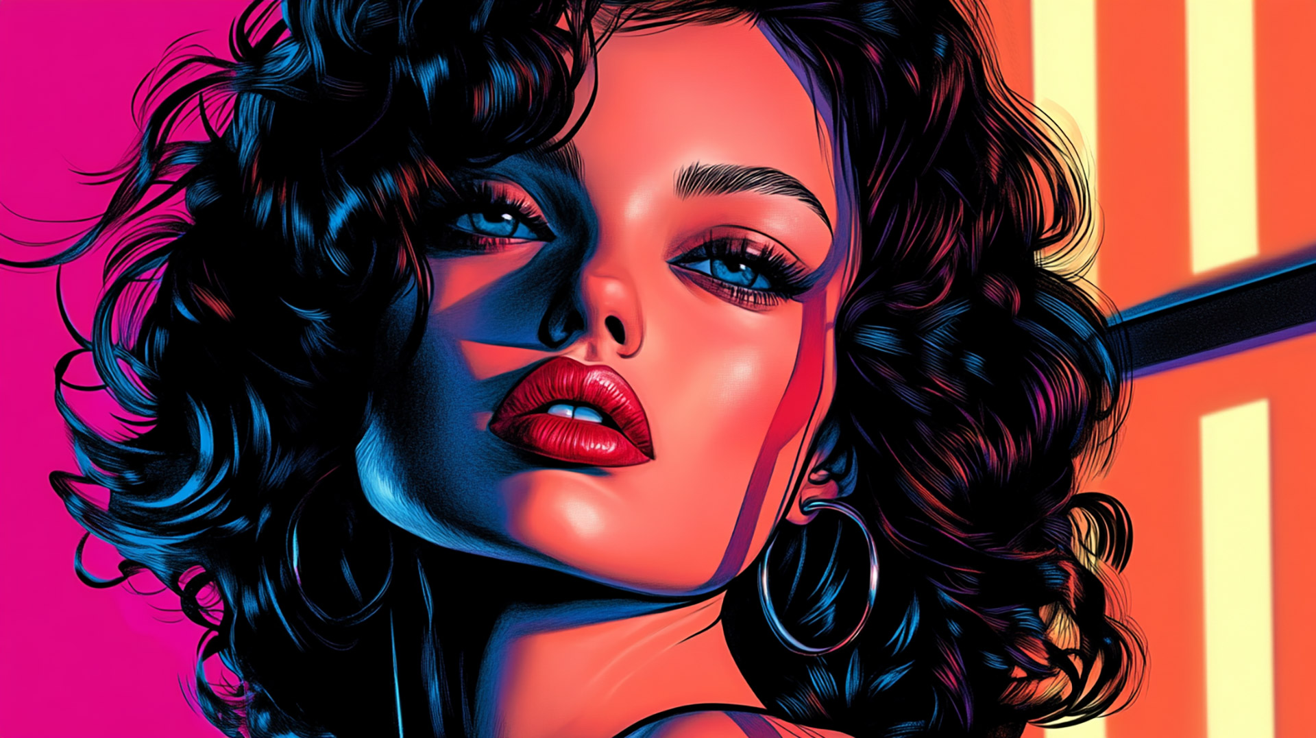 HD Wallpapers of Retro Pop Art for Desktop Exploration