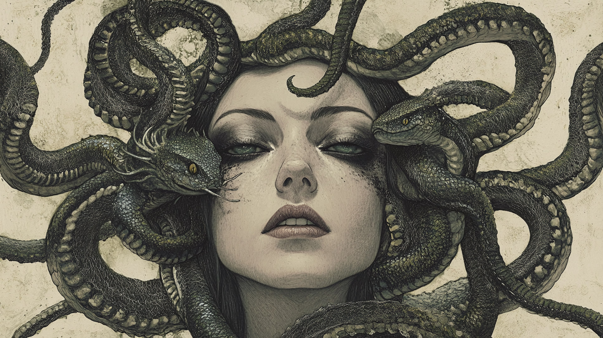 AI-Generated Satin Medusa Pictures in HD Quality