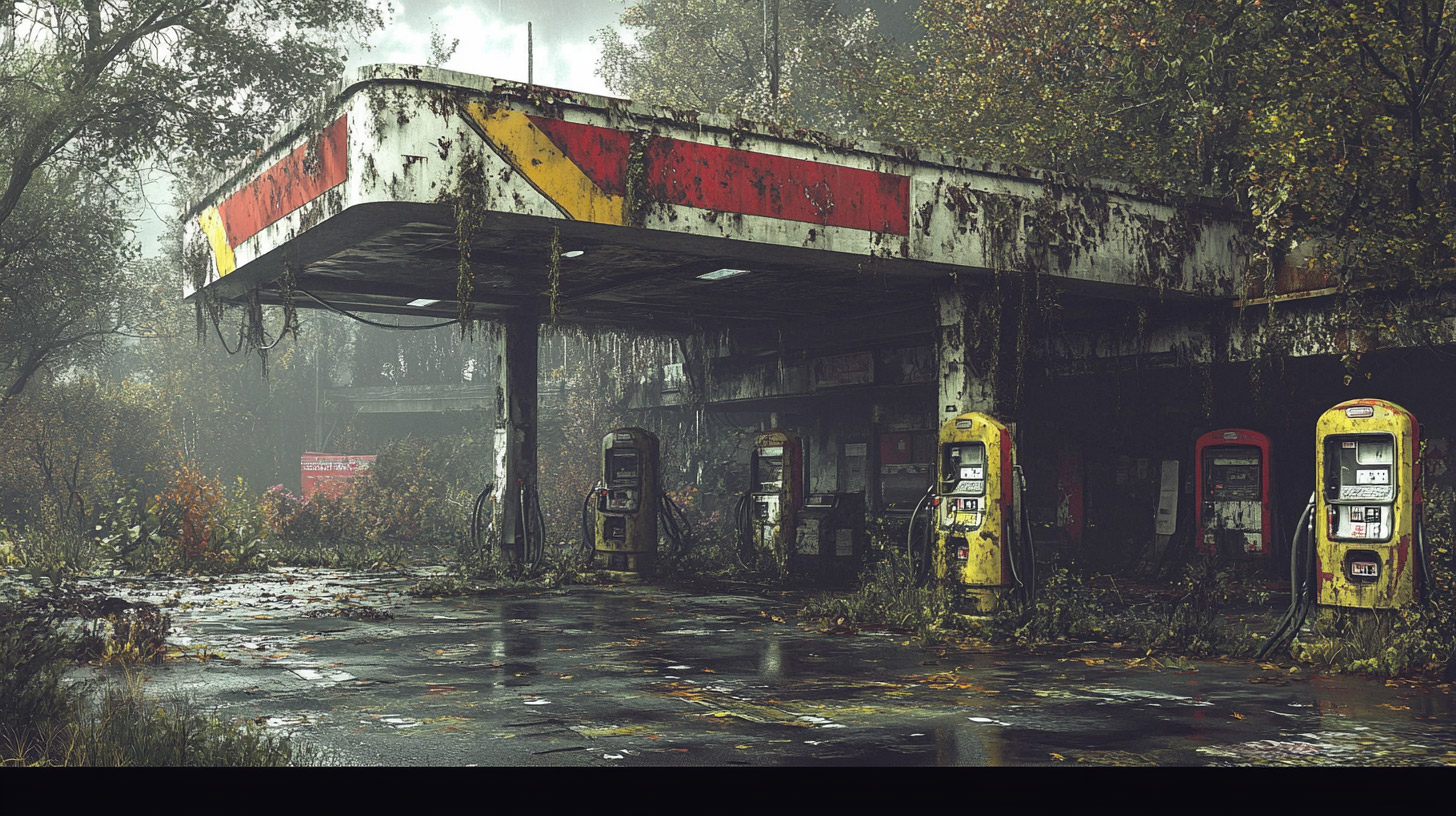 Wallpaper for Desktop: Abandoned Gas Station Images